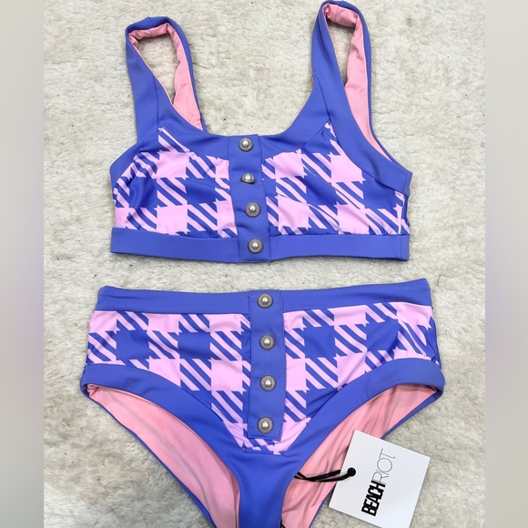 Beach Riot Houndstooth Bikini - Picture 2 of 3